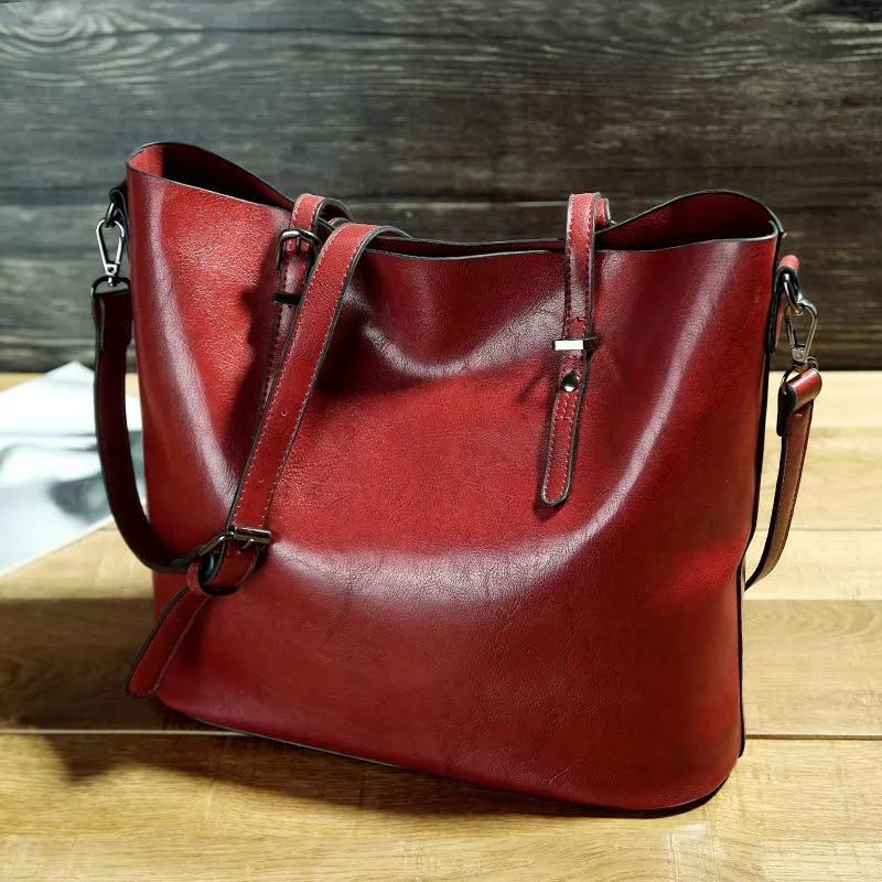 Nicole | Vintage Leder-Schulterhandtasche - Image 7