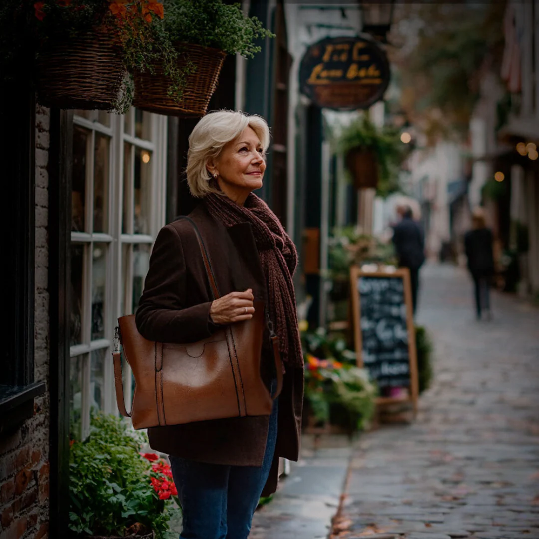 Nicole | Zeitloses Vintage-Umhängetasche - Image 4
