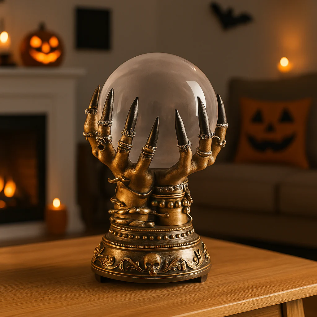 NightSphere | Halloween-Kristallkugellampe mit gotischem Hand-Design - Image 3