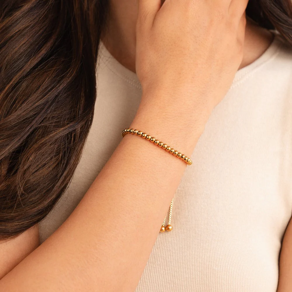 Nila Perlenarmband aus Gold - Image 6