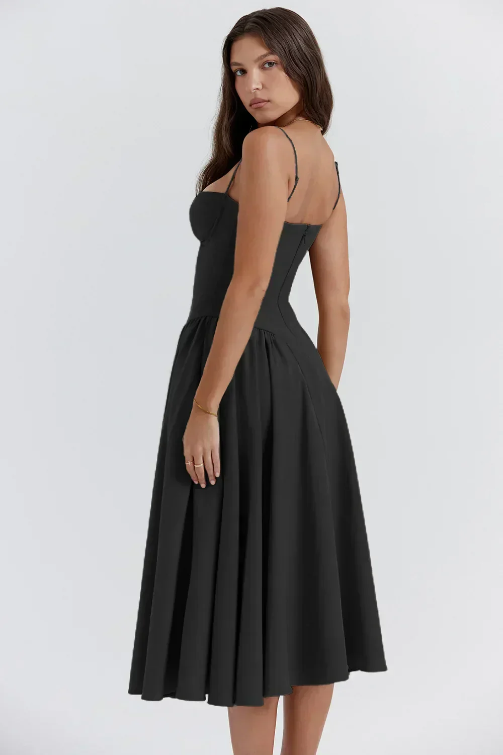 Nina - Ärmelloses Korsett-Midikleid - Image 11
