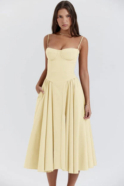Nina - Ärmelloses Korsett-Midikleid - Image 20