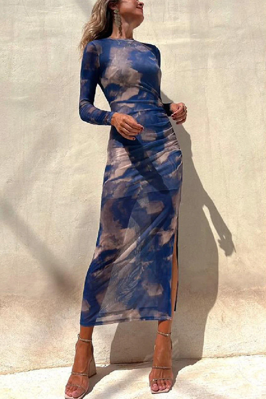 Nina™ | Mesh Langärmliges Kleid - Image 6