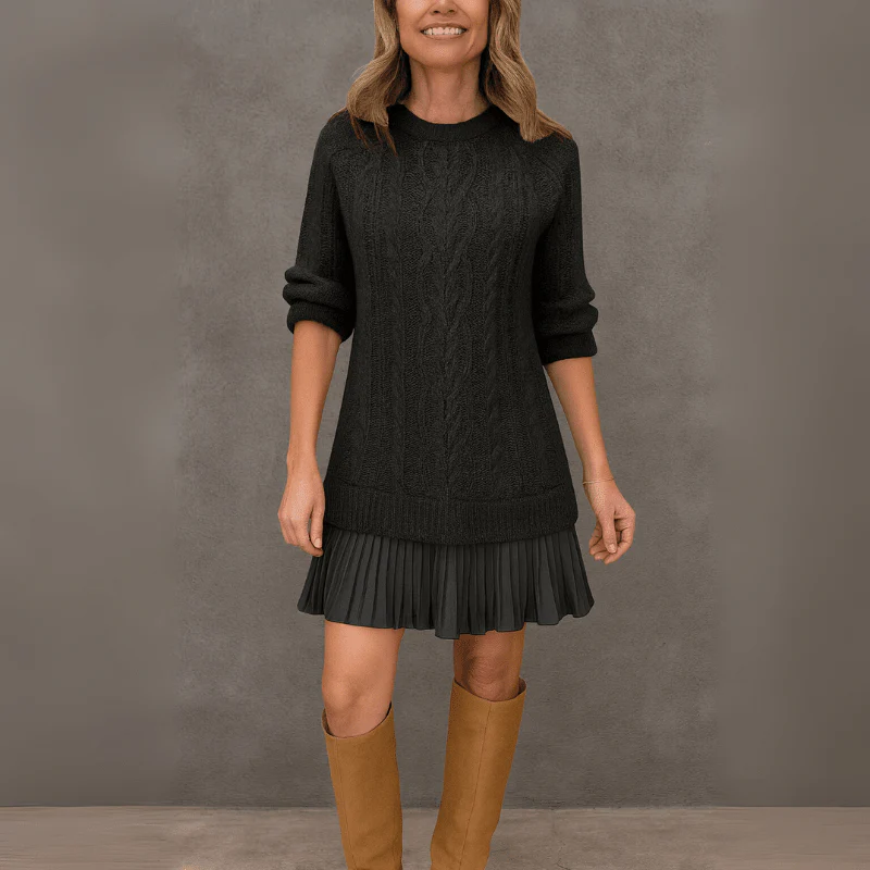 Noa | Damen Strickkleid Kaschmir Komfort Elegant Warm - Image 4