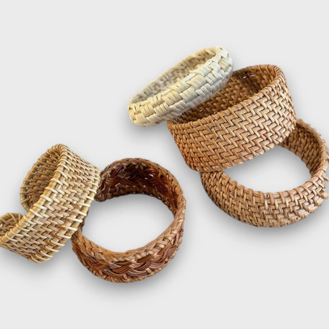 Noelia – Geflochtenes Rattan-Armband - Image 2