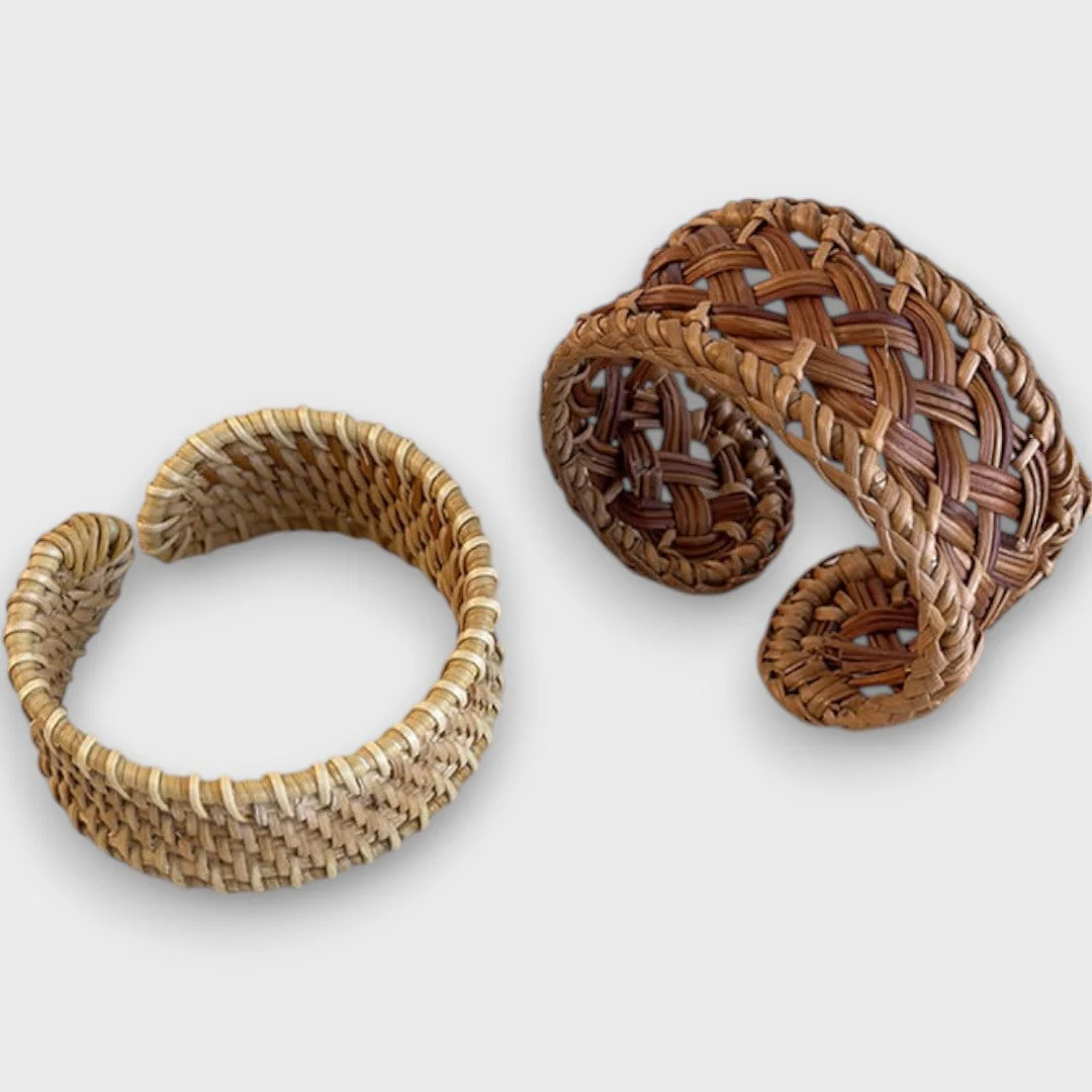 Noelia – Geflochtenes Rattan-Armband - Image 4