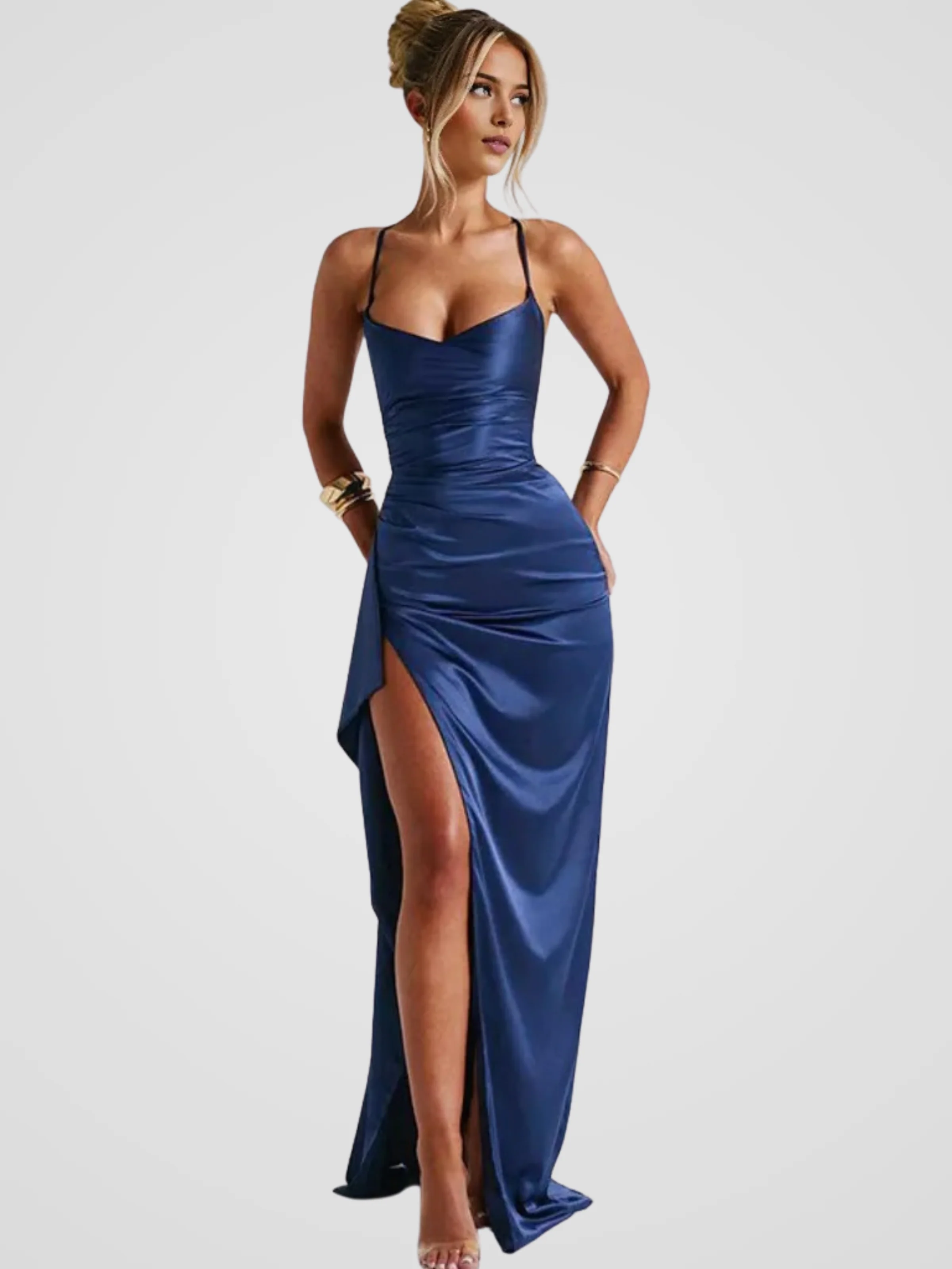 NOELIA SATIN KLEID - Image 4