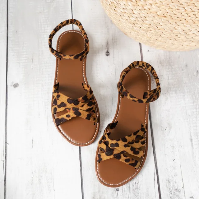 Noemi- Leopard Print Flatsandalen Mit Mühelosem Chic - Image 4
