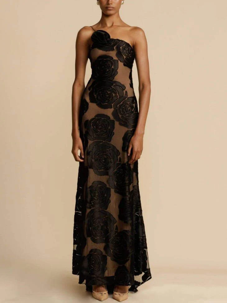 Noemi | Maxikleid mit Rosenblüten - Image 3