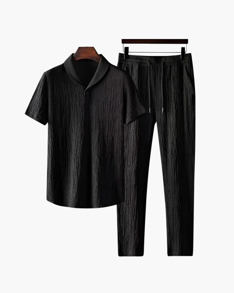 Nolan | Herren-Zweiteiler-Set Kurzarmshirt & Hose Sommer-Set - Image 4