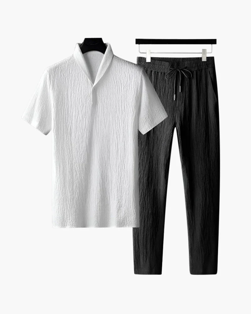 Nolan | Herren-Zweiteiler-Set Kurzarmshirt & Hose Sommer-Set - Image 6