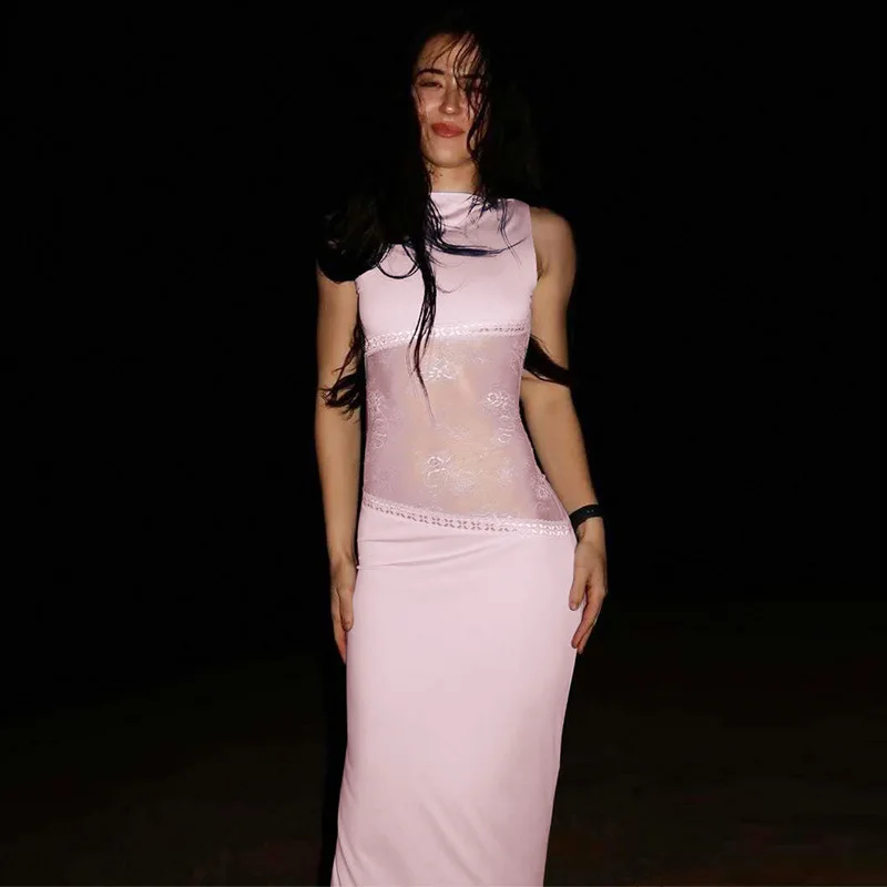 Nora | Lange Transparente Spitzenkleid - Image 5