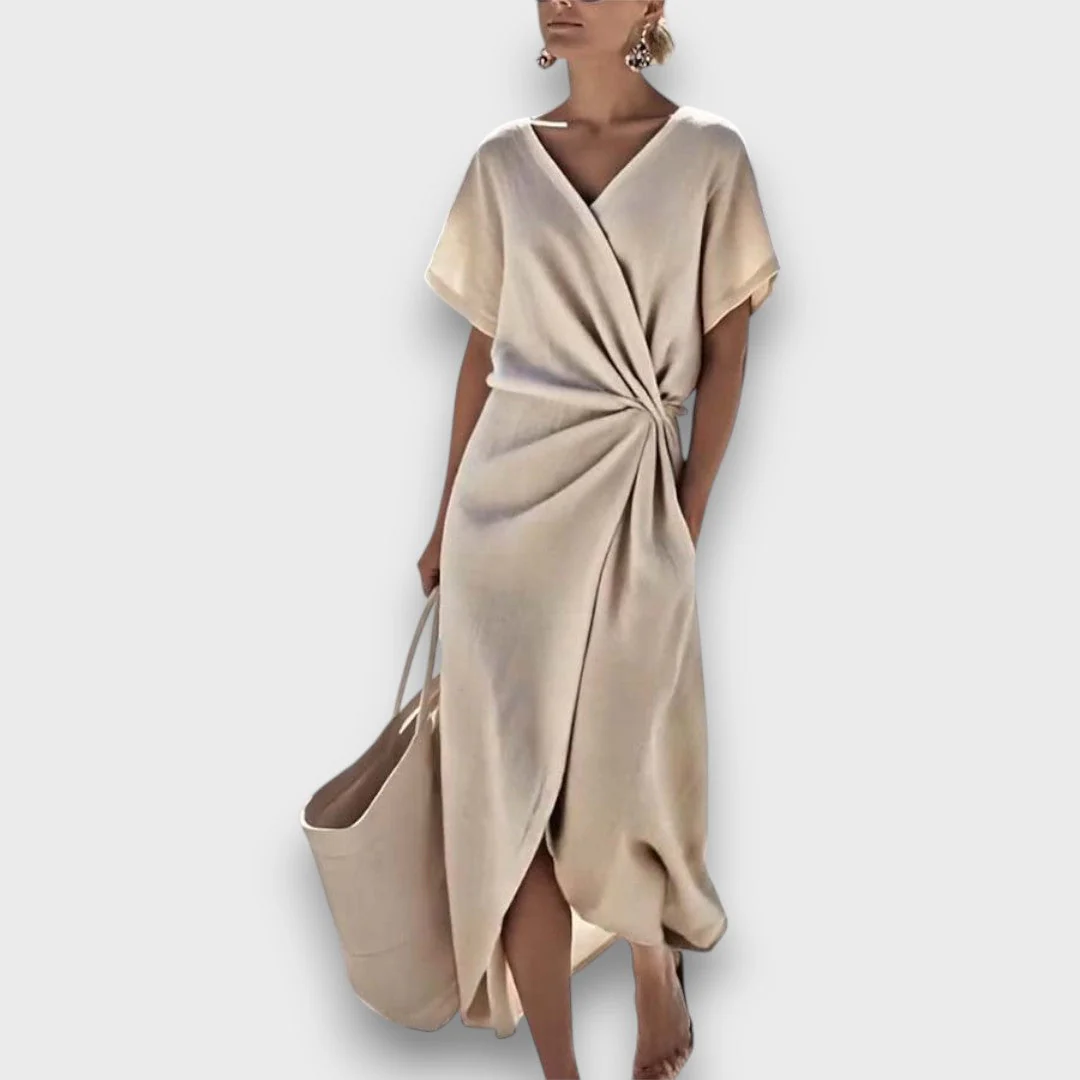 Noraya – Lockeres Kleid in Wickeloptik - Image 2
