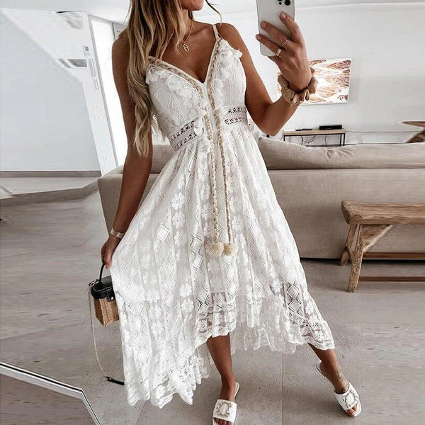 Oceanna | Elegantes Boho Maxikleid - fließend & bequem - Image 4