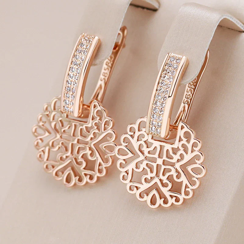 Ohrringe Elegant Mandala Vergoldet