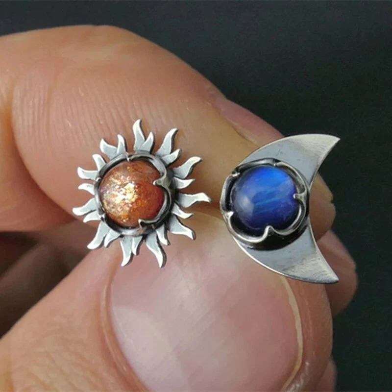 Ohrstecker Sonne Mond - Image 3