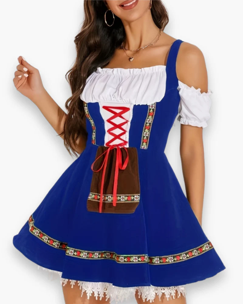 Oktoberfest Kleid Damen | Klassisches Trachten Outfit mit Dirndl-Stil - Image 2