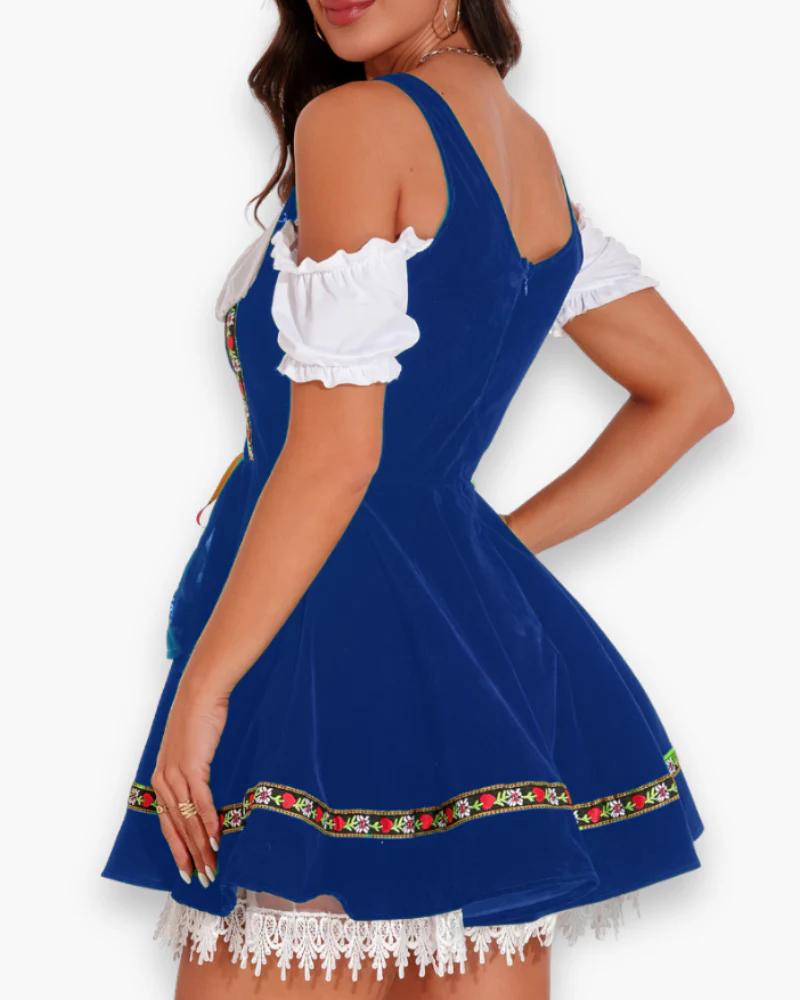 Oktoberfest Kleid Damen | Klassisches Trachten Outfit mit Dirndl-Stil - Image 3