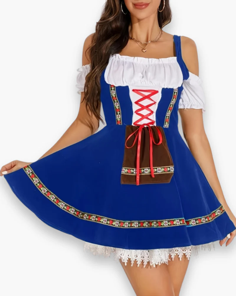 Oktoberfest Kleid Damen | Klassisches Trachten Outfit mit Dirndl-Stil - Image 4
