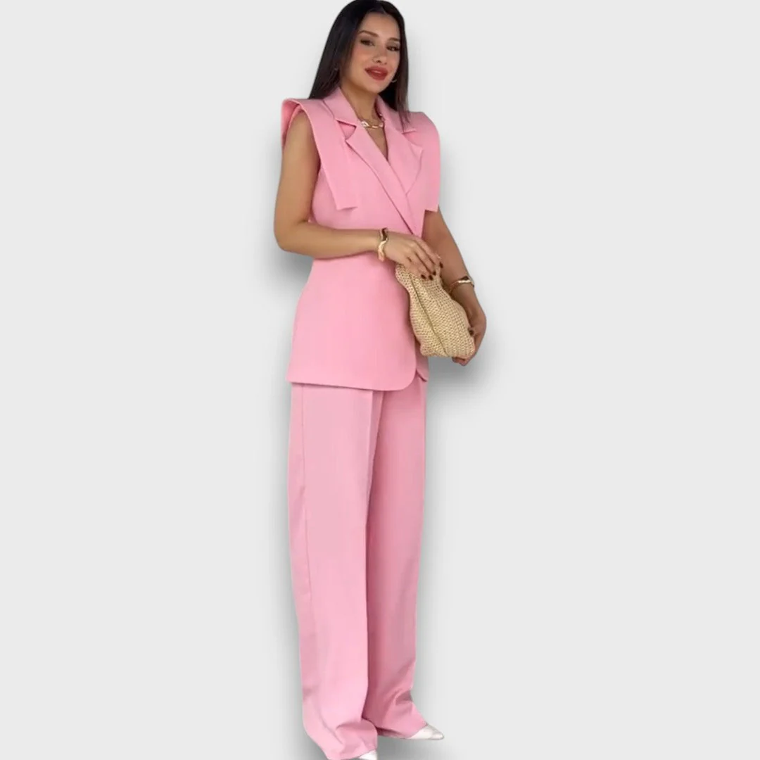 Olanda – Zweiteiler mit Oversize-Blazer und weiter Hose - Image 10
