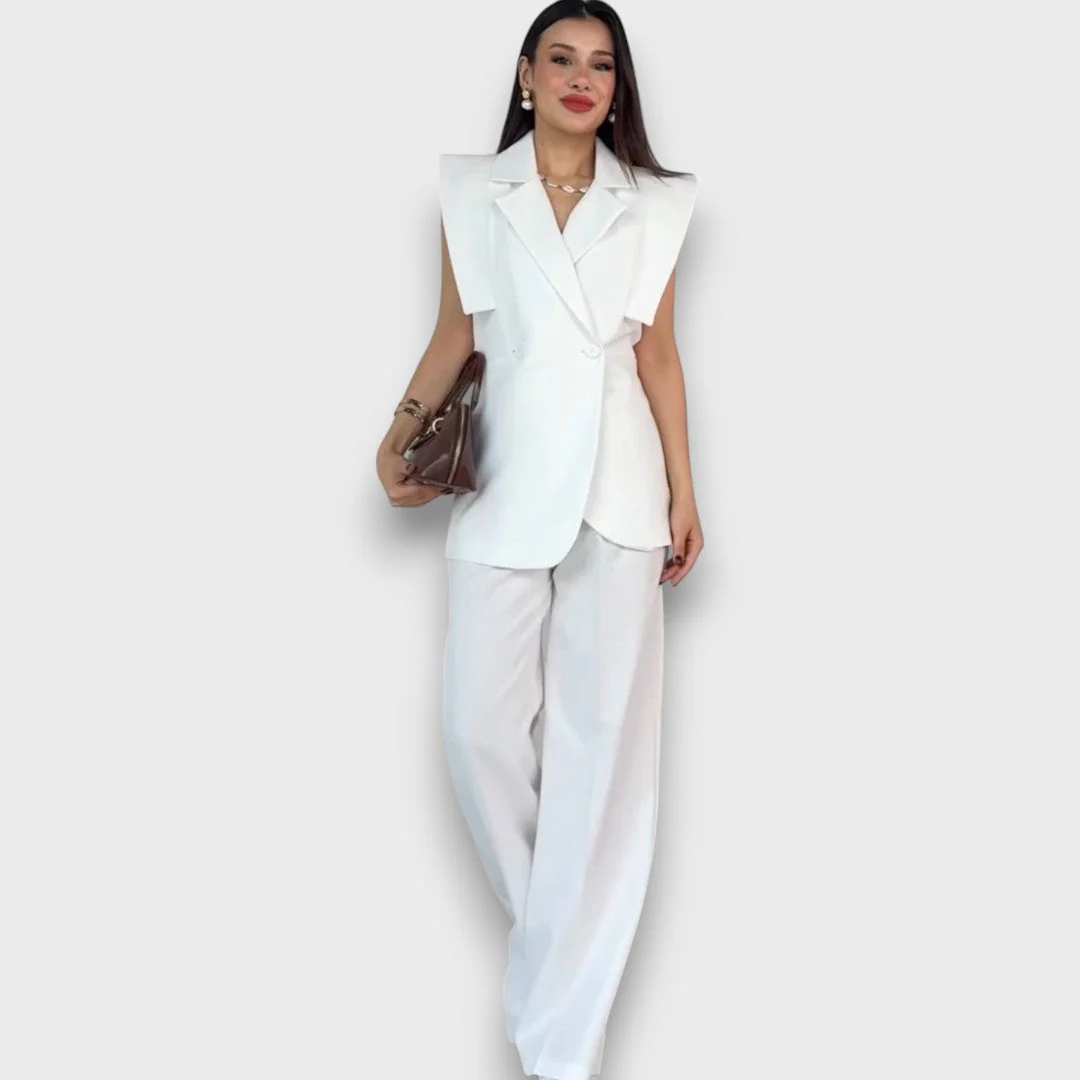 Olanda – Zweiteiler mit Oversize-Blazer und weiter Hose - Image 2
