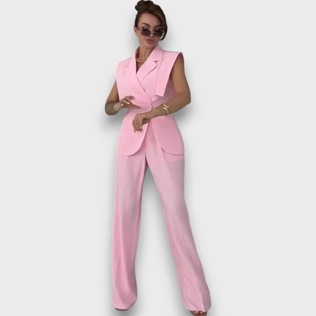 Olanda – Zweiteiler mit Oversize-Blazer und weiter Hose - Image 6