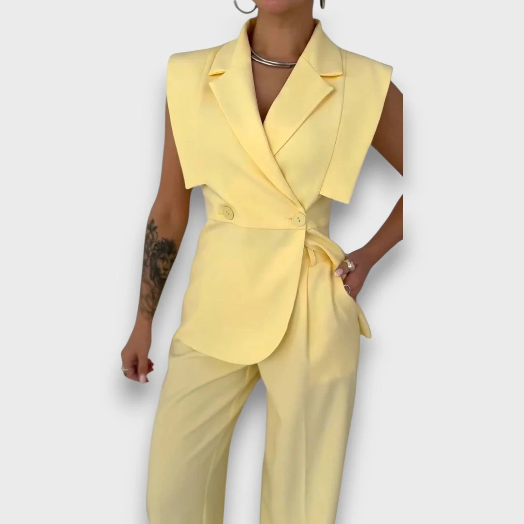 Olanda – Zweiteiler mit Oversize-Blazer und weiter Hose - Image 8