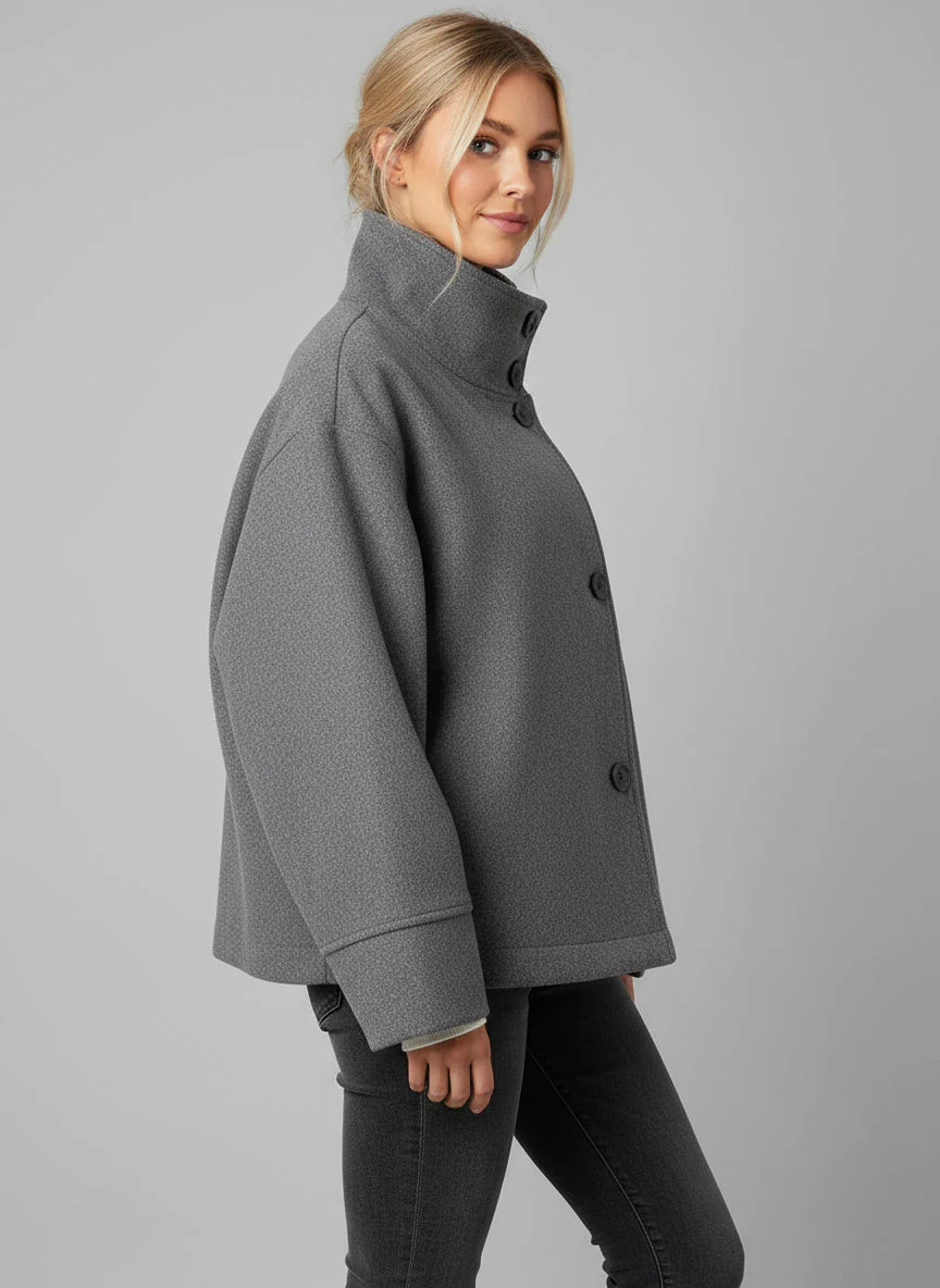 Olga | Kurze Damenjacke mit Stehkragen - Image 3