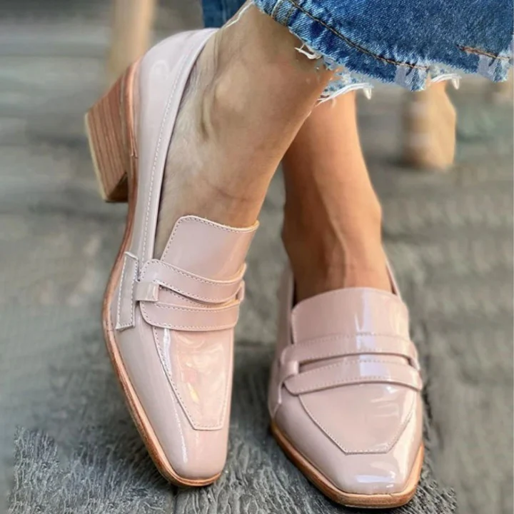Olga™ - Rosafarbene Leder-Loafers - Image 2