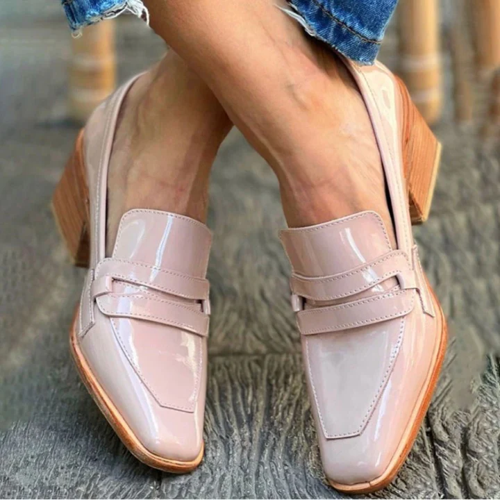 Olga™ - Rosafarbene Leder-Loafers - Image 3