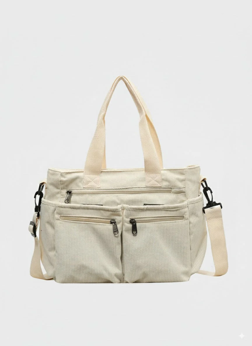 OLIVA Tote | Vielseitige und Stilvolle Tasche aus Hochwertigem Cord - Image 11