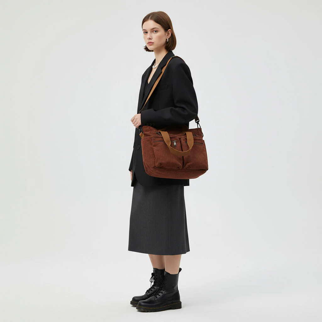 OLIVA Tote | Vielseitige und Stilvolle Tasche aus Hochwertigem Cord - Image 5