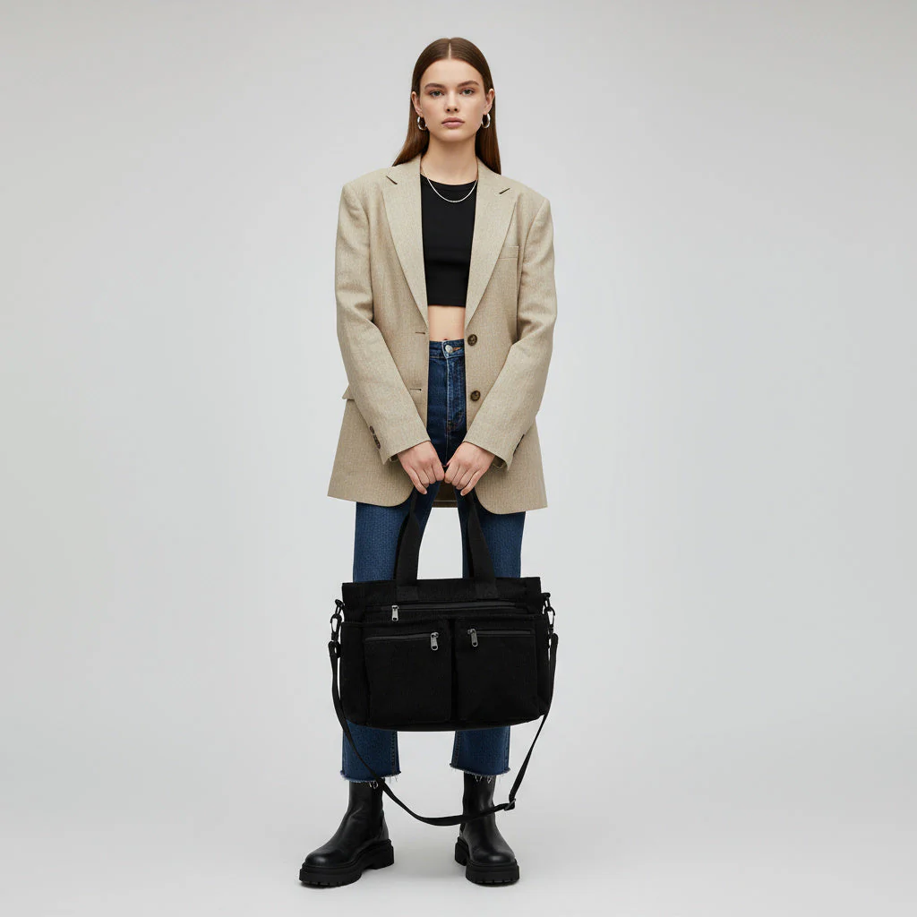OLIVA Tote | Vielseitige und Stilvolle Tasche aus Hochwertigem Cord - Image 6