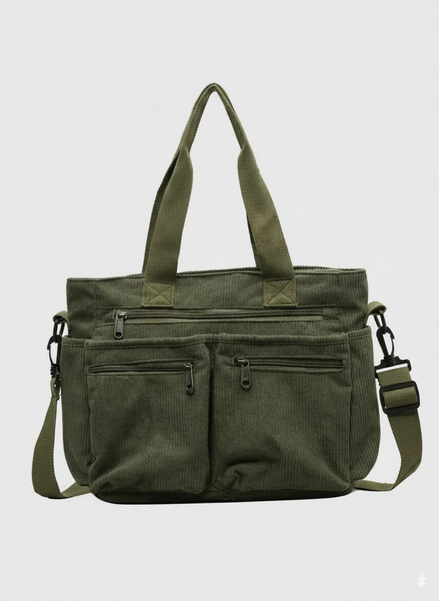 OLIVA Tote | Vielseitige und Stilvolle Tasche aus Hochwertigem Cord - Image 9