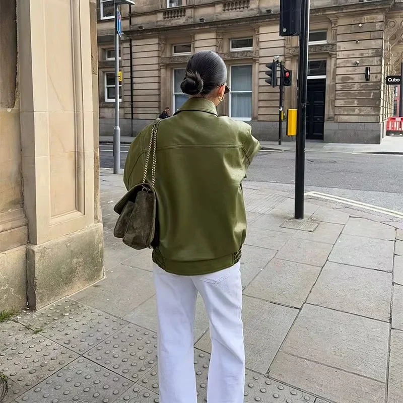 Olive | Oversized Jacke - Image 2
