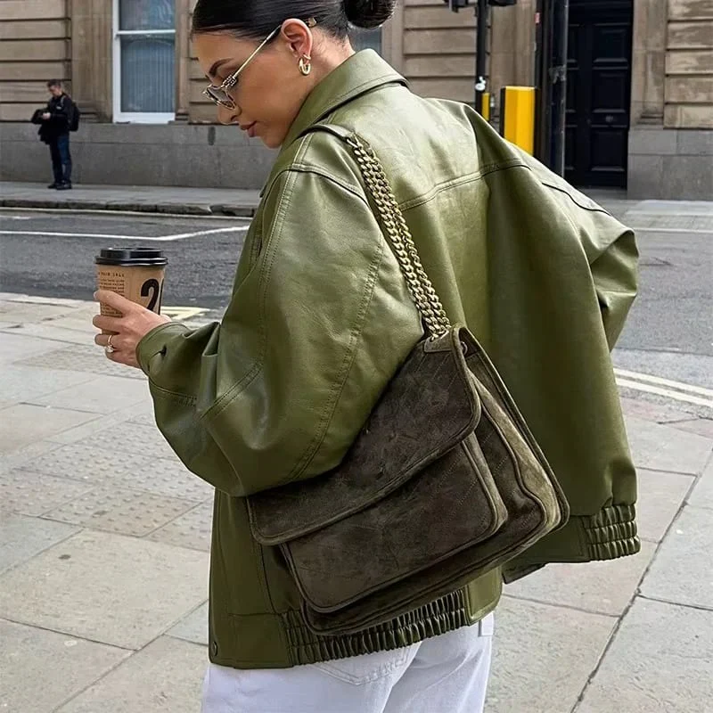 Olive | Oversized Jacke - Image 3
