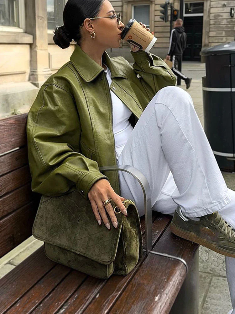 Olive | Oversized Jacke - Image 4