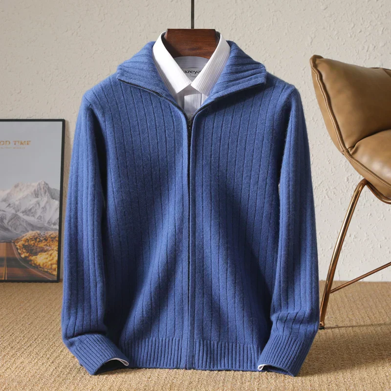 Oliver – Eleganter Strick-Zip-Pullover für Herren im modernen Winter-Look - Image 12
