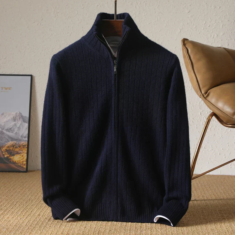 Oliver – Eleganter Strick-Zip-Pullover für Herren im modernen Winter-Look - Image 13