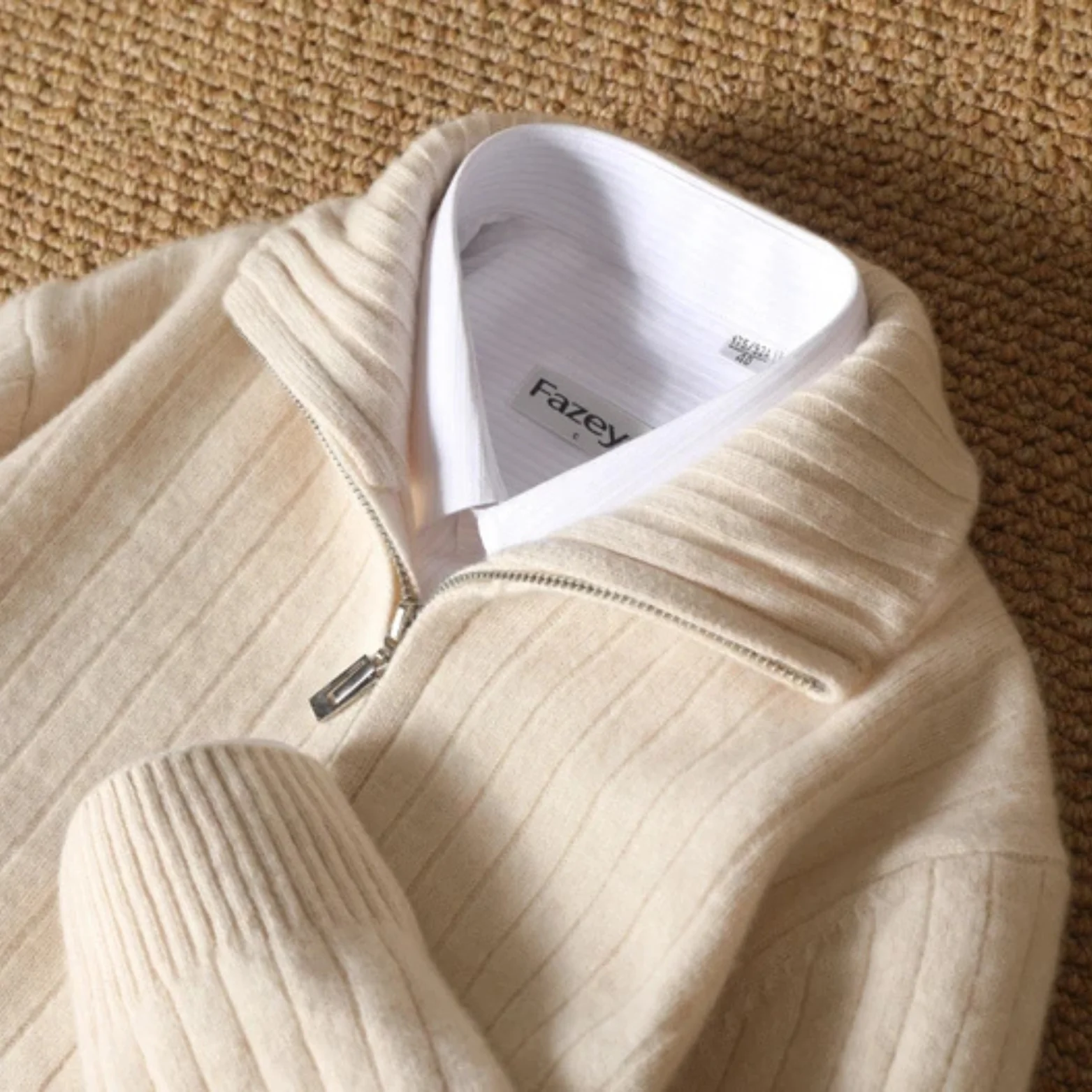 Oliver – Eleganter Strick-Zip-Pullover für Herren im modernen Winter-Look - Image 3