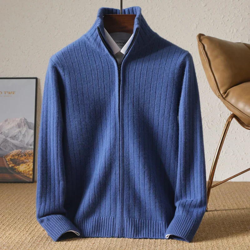 Oliver – Eleganter Strick-Zip-Pullover für Herren im modernen Winter-Look - Image 9