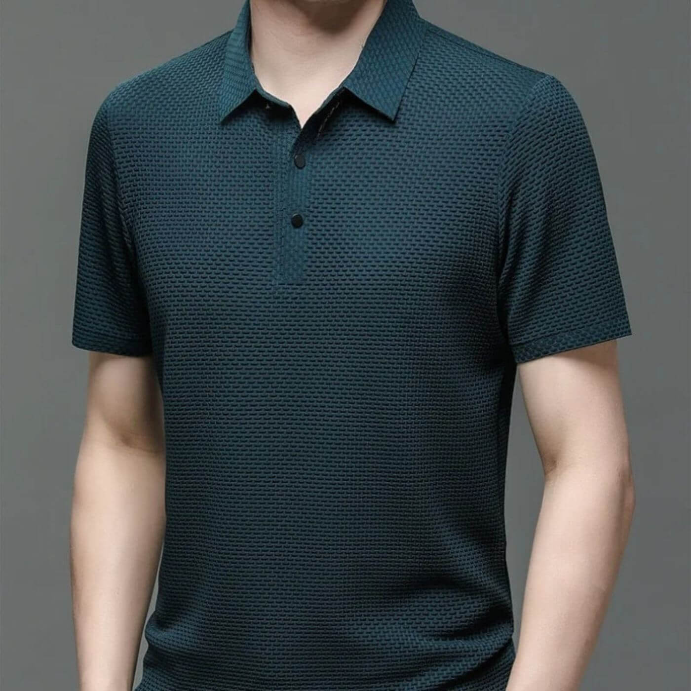 Oliver – Herren Struktur Strickpolo Mit Knopfleiste - Image 2