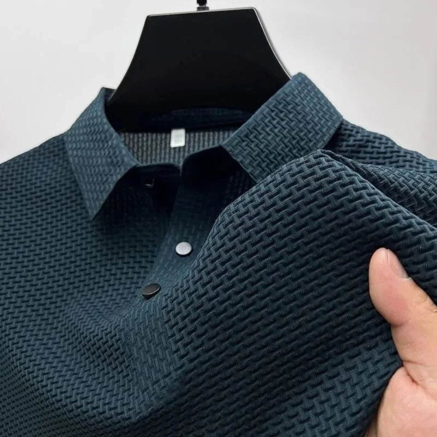 Oliver – Herren Struktur Strickpolo Mit Knopfleiste - Image 5