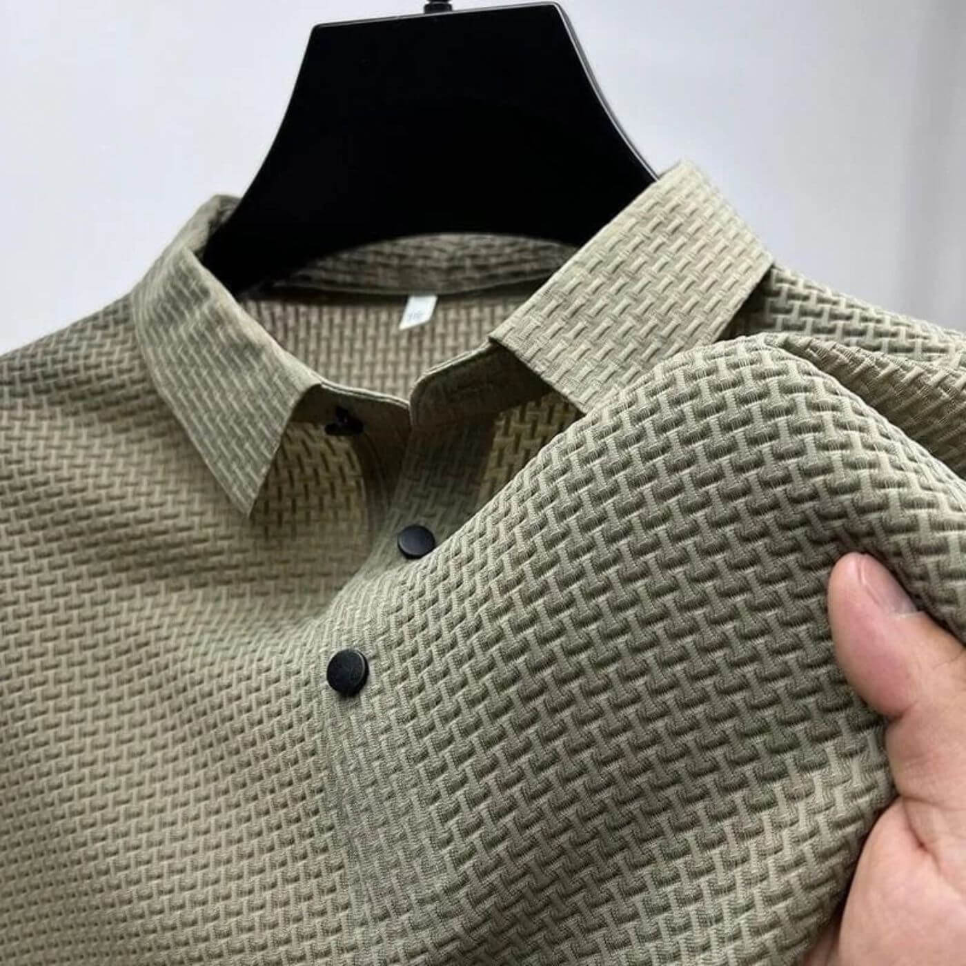 Oliver – Herren Struktur Strickpolo Mit Knopfleiste - Image 7