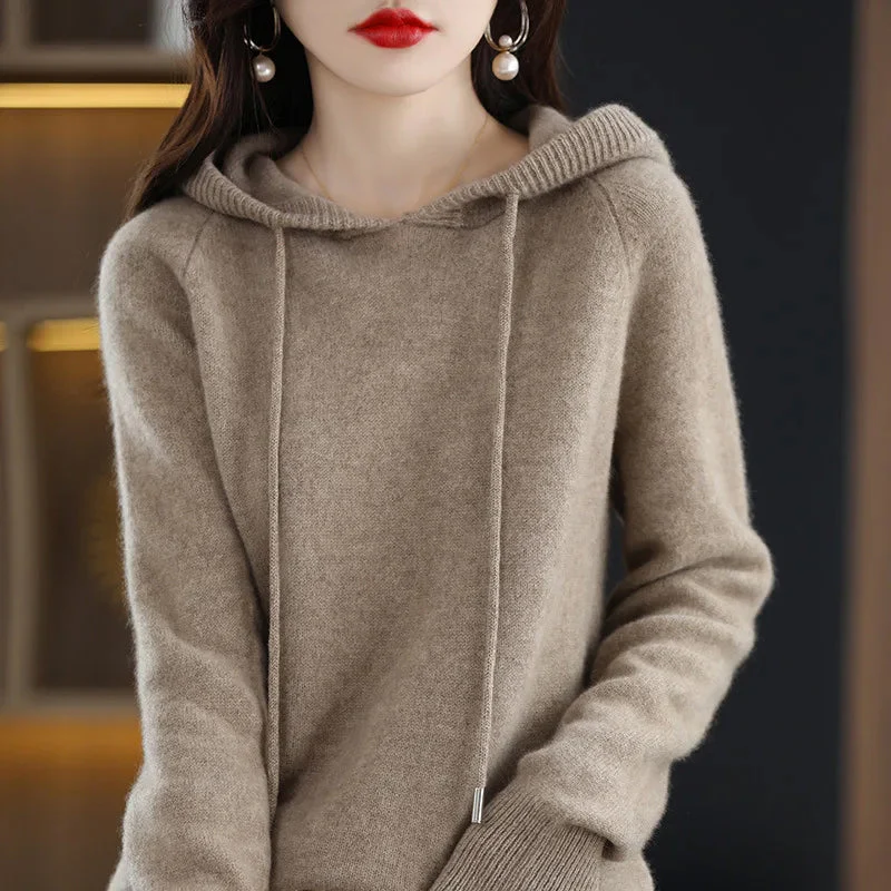 Olivia Klein Gestrickter Pullover mit Kapuze - Image 4