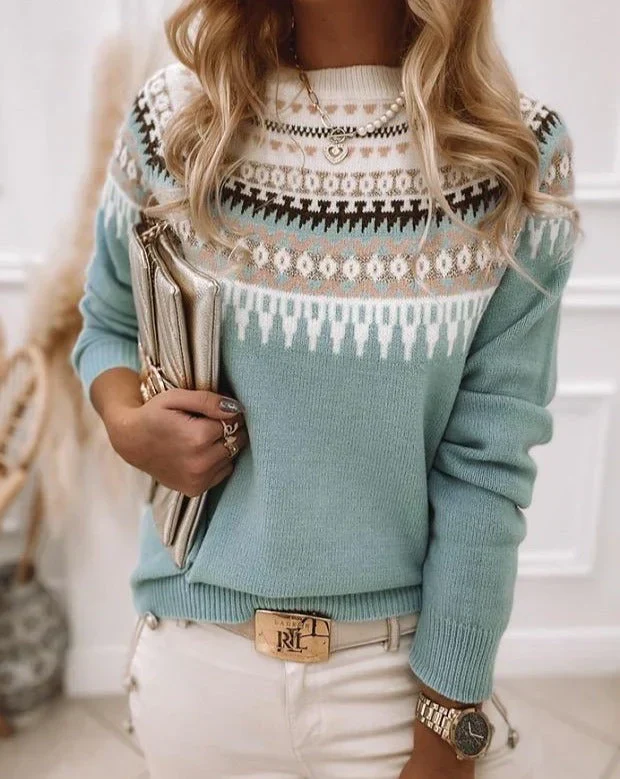 Olivia Norwegerpullover – Damen Pullover mit nordischem Muster - Image 4