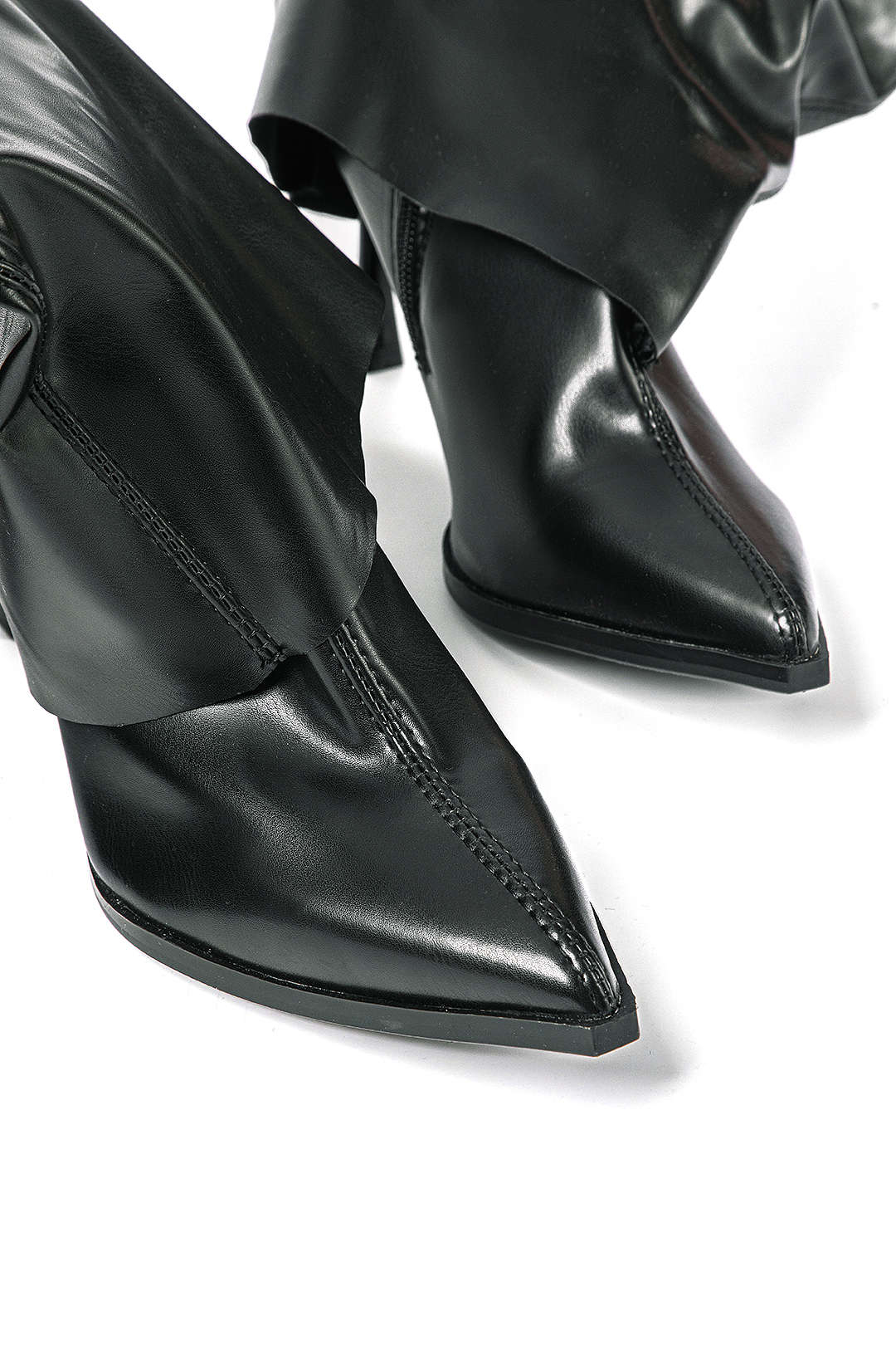 Olivia | Schwarze Designer-Stiefel mit einzigartigem Oversized-Look - Image 3
