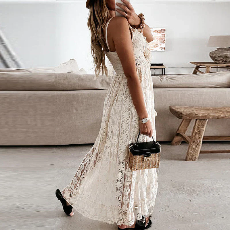 Ondira – Damen-Boho-Spitzen-Maxikleid - Image 6