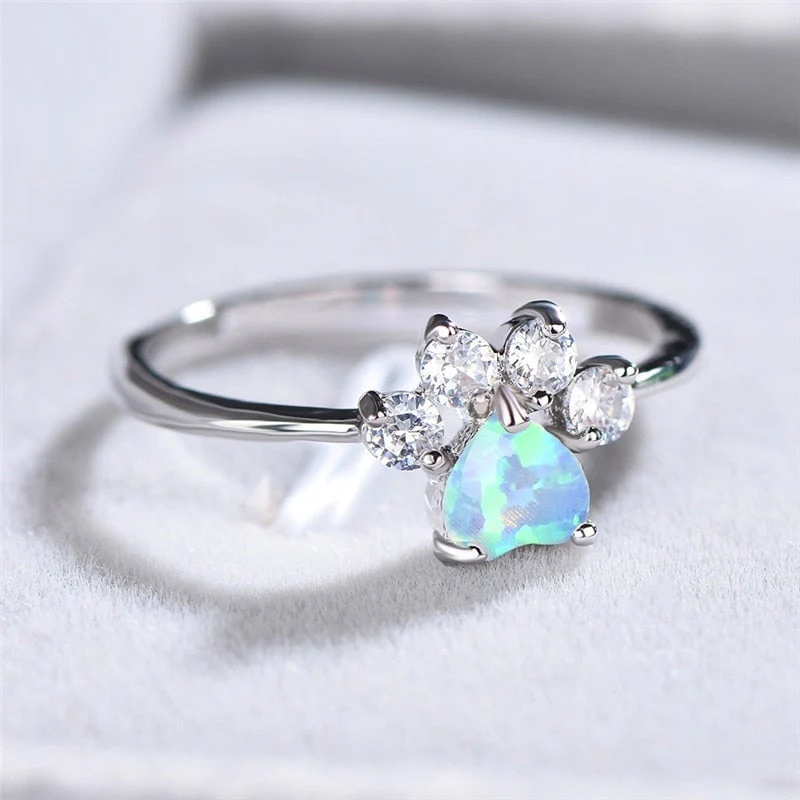 Opal und Zirkonia Ring - Image 2