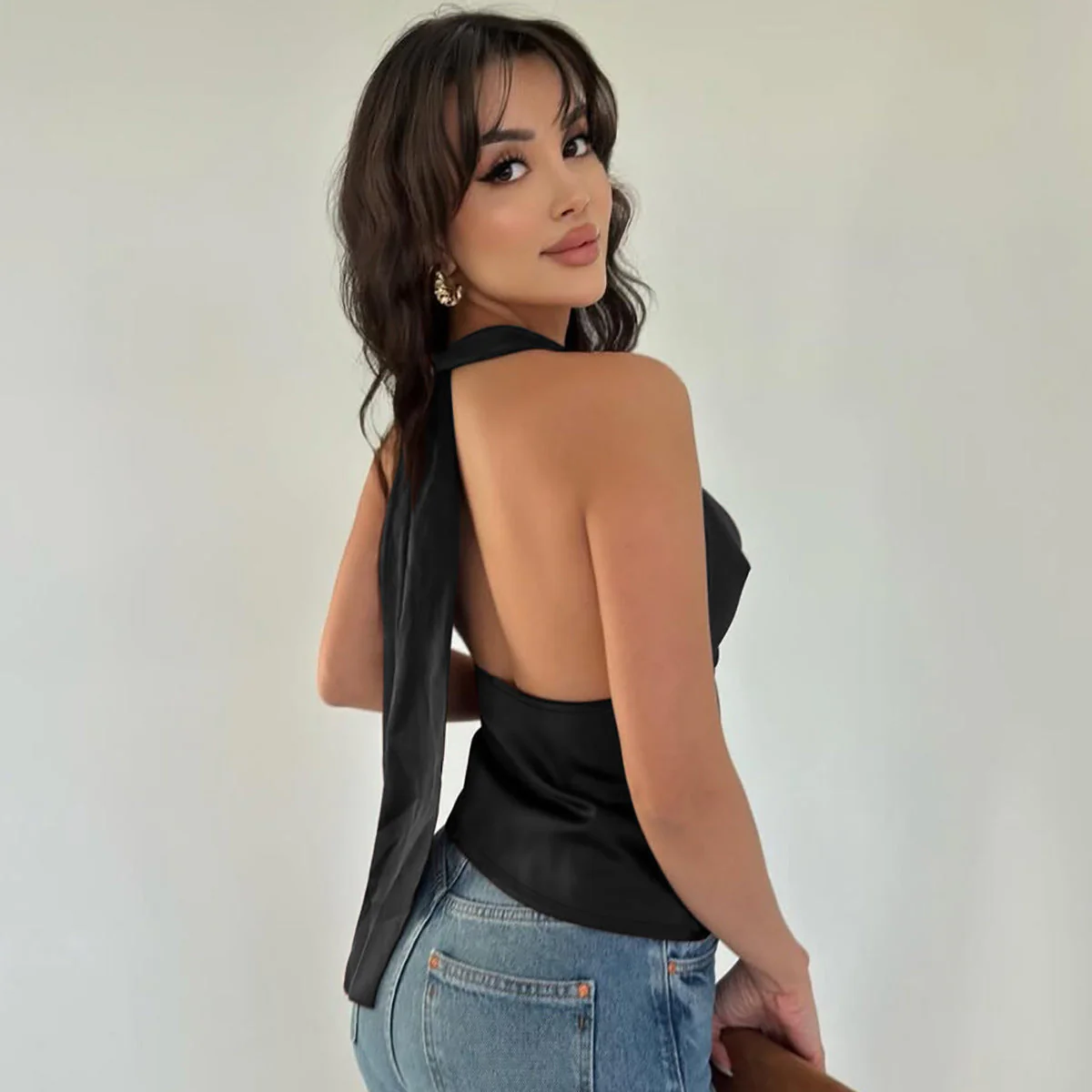 Ophelie | Neckholder-Top mit drapiertem Ausschnitt - Image 3